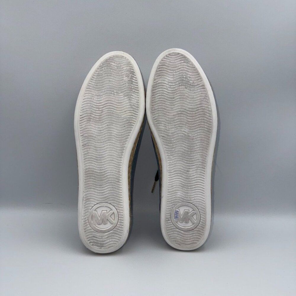 Michael Kors Kristy Slide Washed Denim Lace-Up Sneakers Womens 8.5 Pristine - Picture 12 of 12